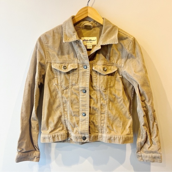 Eddie Bauer Tan Corduroy Jacket - Picture 1 of 3